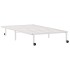 Estructura de cama sin colchón plegable blanco acero 100x190
