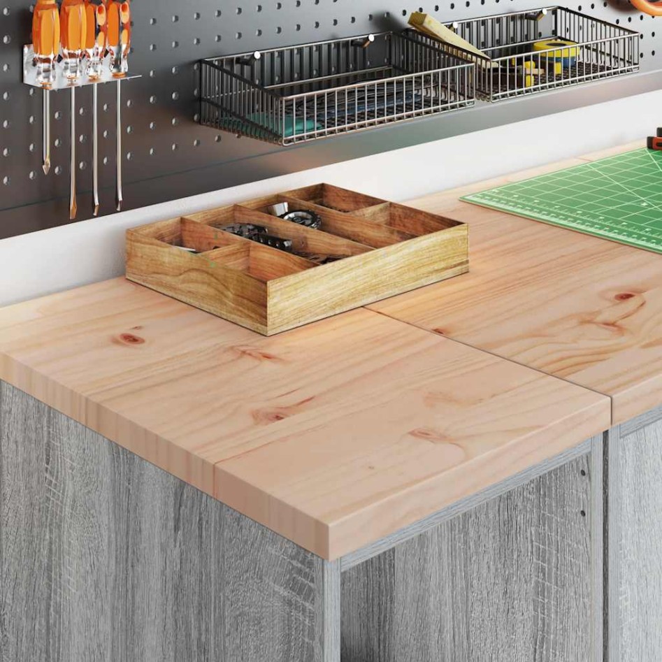 Armarios 2 uds para garaje madera ingeniería gris