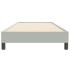 Cama box spring sin colchón gris claro terciopelo 90x220
