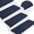 Alfombrilla autoadhesiva escalera 30 uds azul 65x24,5x3,5