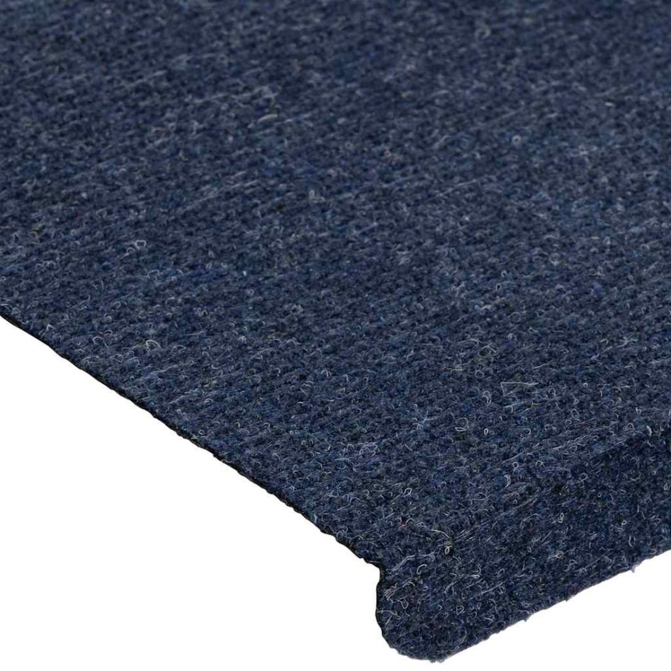 Alfombrilla autoadhesiva escalera 30 uds azul 65x24,5x3,5