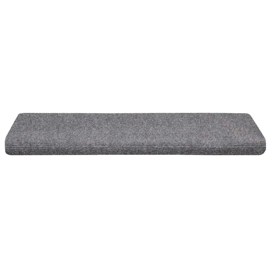 Alfombrilla autoadhesiva escalera 30 uds gris claro 65x21x4