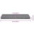 Alfombrilla autoadhesiva escalera 30 uds gris claro 65x21x4