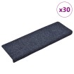 Alfombrilla autoadhesiva escalera 30 uds azul 65x21x4 cm