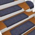 Alfombrilla autoadhesiva escalera 30 uds azul 65x21x4