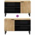 Mueble de TV madera maciza mango marrón 80x31,5x46