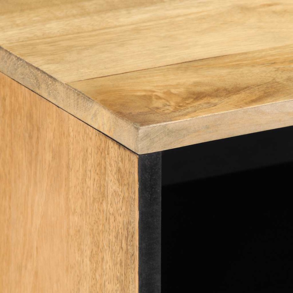 Mueble de TV madera maciza mango marrón 80x31,5x46