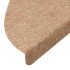Alfombrilla autoadhesiva escalera 30 uds beige 56x17x3