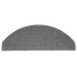 Alfombrilla autoadhesiva escalera 30 uds gris 65x22,5x3,5