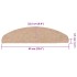 Alfombrilla autoadhesiva escalera 30 uds beige 65x22,5x3,5