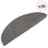 Alfombrilla autoadhesiva escalera 30 uds gris 56x17x3
