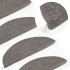 Alfombrilla autoadhesiva escalera 30 uds gris 56x17x3