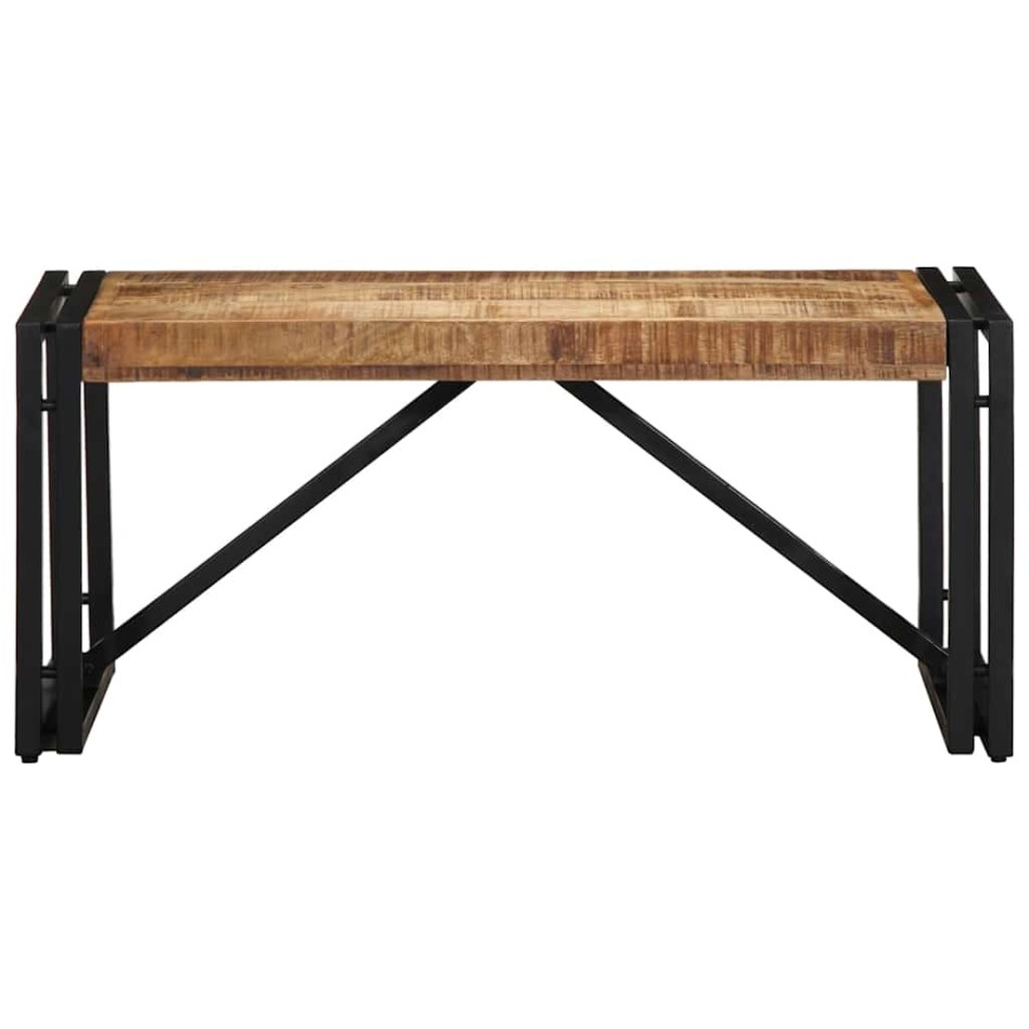 Mesa de centro 80x40x35 cm madera maciza de mango