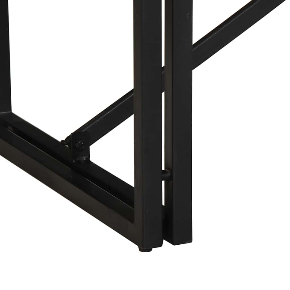 Mesa de centro multicolor 100x50x35 cm madera maciza