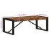 Mesa de centro multicolor 100x50x35 cm madera maciza