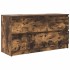Mueble de TV madera de ingeniería roble ahumado 100x35x54