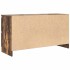 Mueble de TV madera de ingeniería roble ahumado 100x35x54
