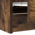 Mueble de TV madera de ingeniería roble ahumado 100x35x54
