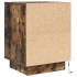 Mesillas de noche con luces LED 2 uds roble ahumado 38x34x50