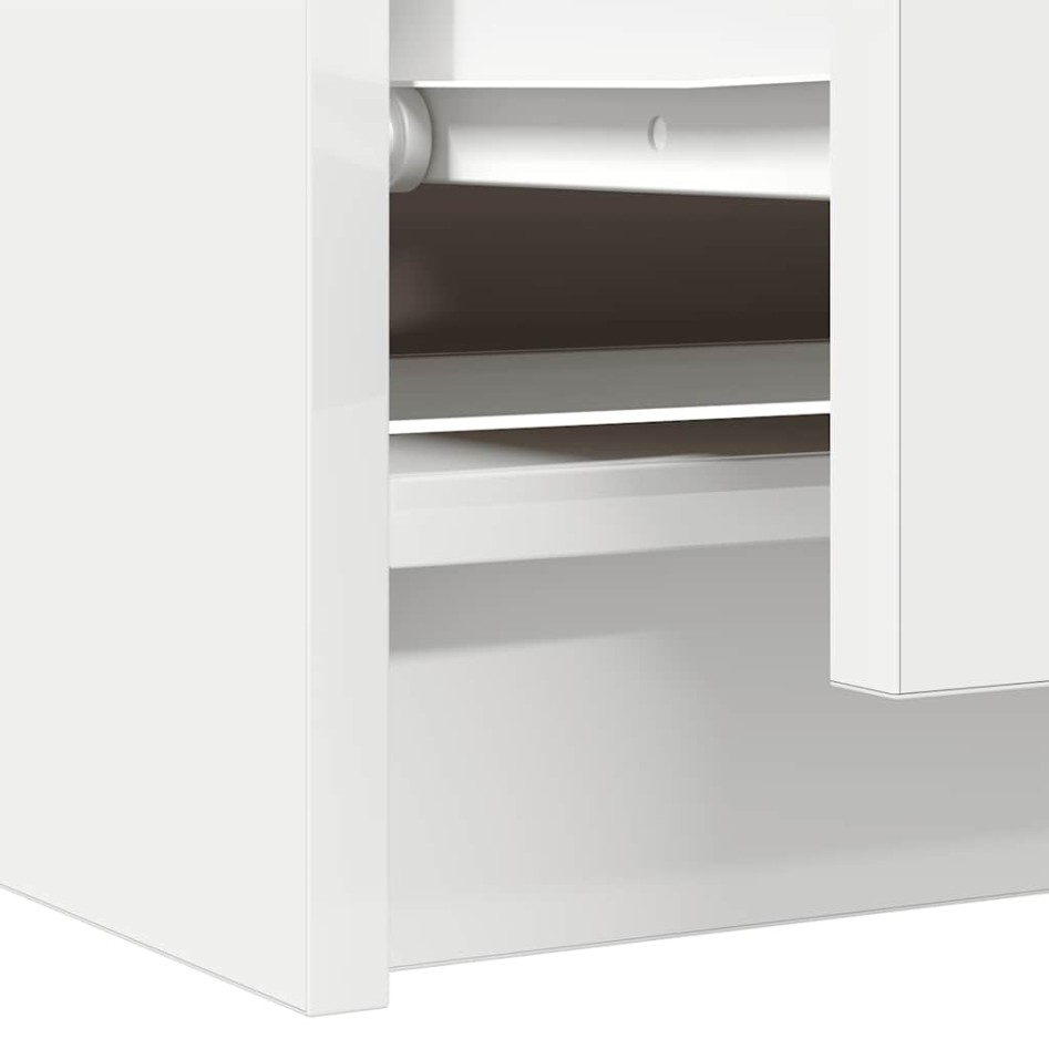 Mueble para TV madera contrachapada blanco 60x35x54