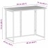 Mesa de jardín plegable de ratán sintético negra 90x51x75
