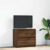 Mueble para TV madera contrachapada marrón roble 60x35x54