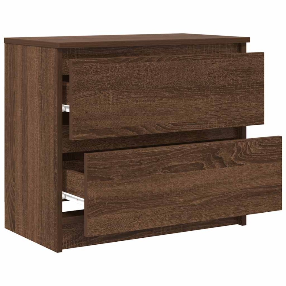 Mueble para TV madera contrachapada marrón roble 60x35x54