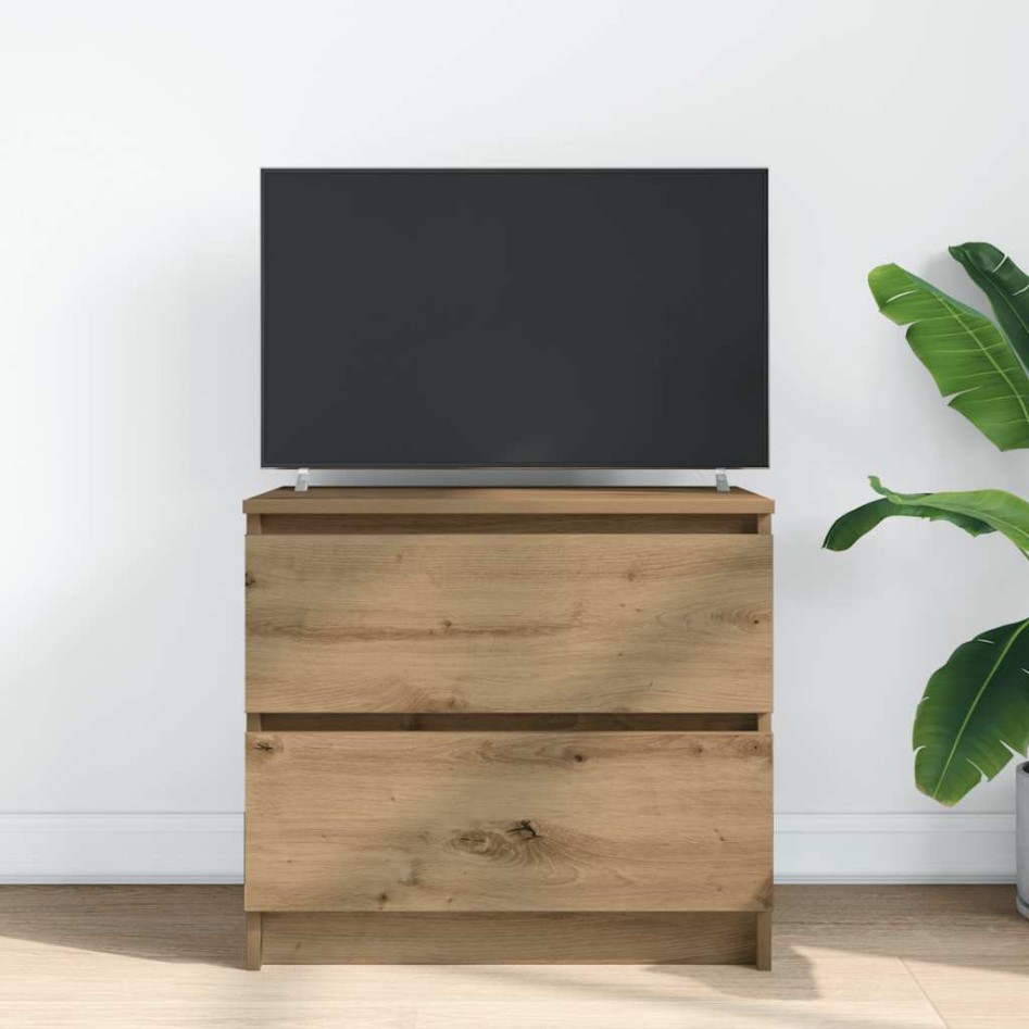 Mueble de TV madera de ingeniería roble artisan 60x35x54