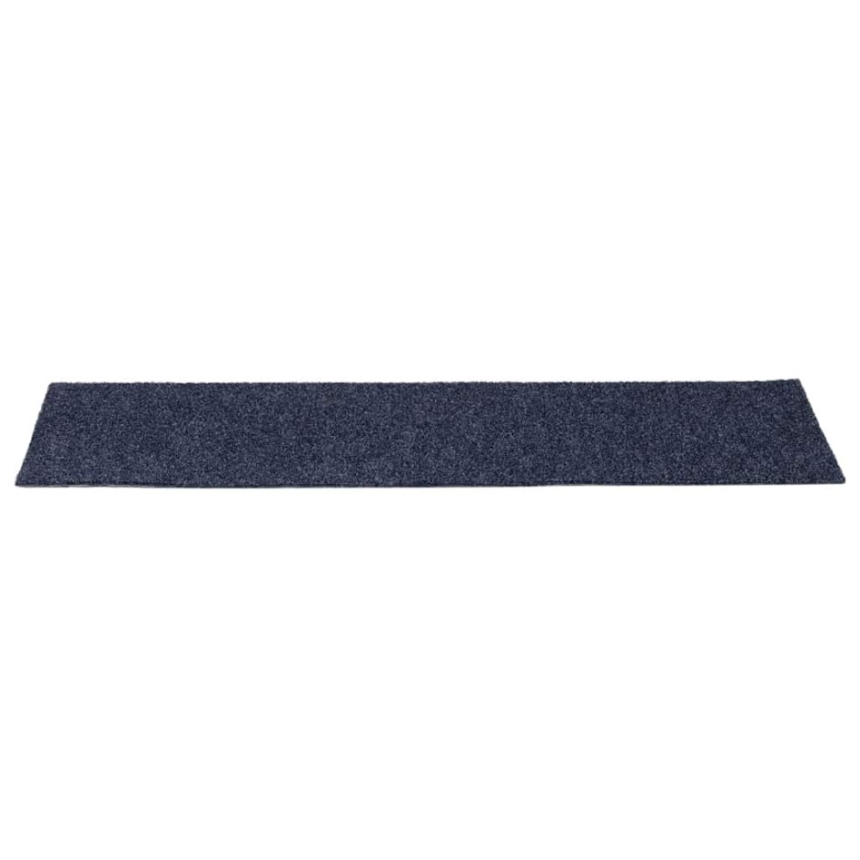 Alfombrillas escaleras autoadhesivas 30uds gris azul 76x20