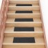 Alfombrillas escaleras autoadhesivas 30uds antracita 60x25