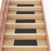 Alfombrillas escaleras autoadhesivas 30uds antracita 60x25 cm