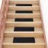 Alfombrillas escaleras autoadhesivas 30uds negro 60x25