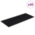 Alfombrillas escaleras autoadhesivas 30uds negro 60x25