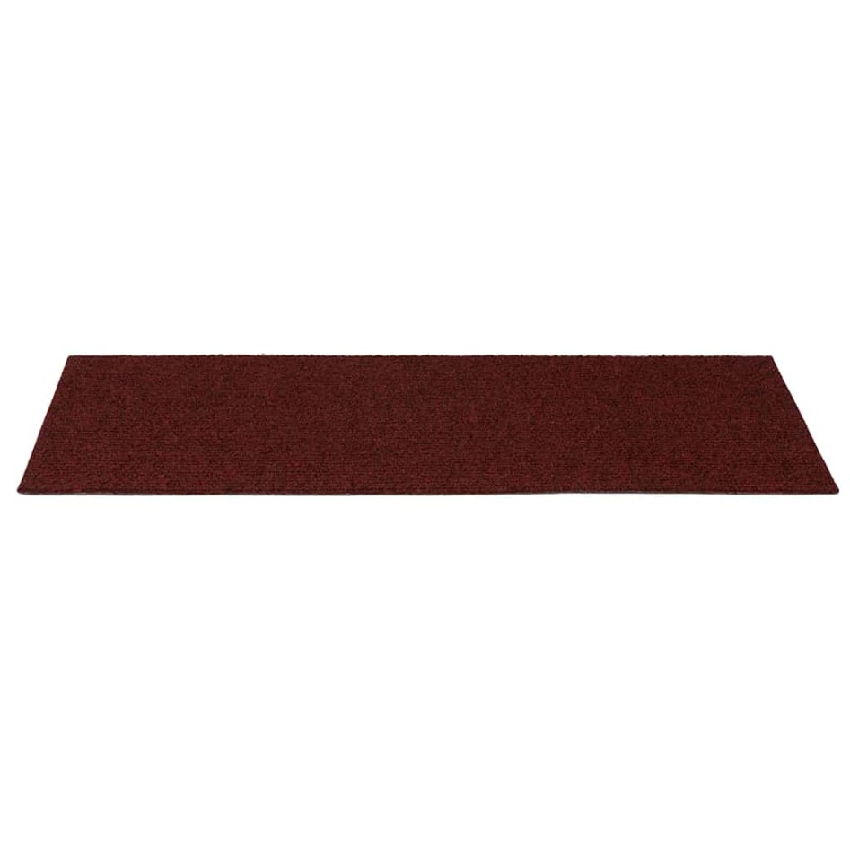 Alfombrillas escaleras autoadhesivas 30uds rojas 60x25