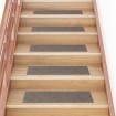 Alfombrillas escaleras autoadhesivas 30uds crema 76x20 cm