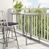 Mesa de jardín plegable gris 90x51x75 cm ratán