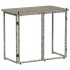 Mesa de jardín plegable gris 90x51x75 cm ratán
