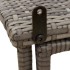 Mesa de jardín plegable gris 90x51x75 cm ratán