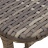 Mesa de jardín plegable gris 90x51x75 cm ratán