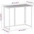 Mesa de jardín plegable gris 90x51x75 cm ratán
