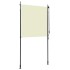 Estor enrollable de exterior color crema 120x270