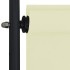 Estor enrollable de exterior color crema 120x270