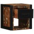 Mesilla de noche multicolor 40x35x40 cm madera maciza