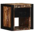 Mesilla de noche multicolor 40x35x40 cm madera maciza