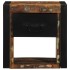 Mesilla de noche multicolor 40x35x40 cm madera maciza