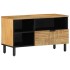 Mueble de TV madera maciza de mango marrón 80x33x46