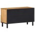 Mueble de TV madera maciza de mango marrón 80x33x46