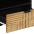 Mueble de TV madera maciza de mango marrón 80x33x46