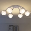 Lámpara de techo con 6 bombillas LED G9 240 W