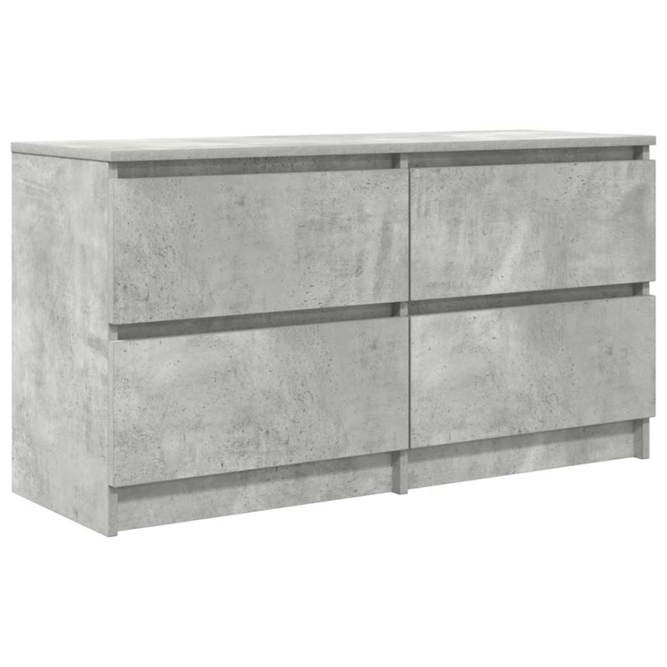Mueble de TV madera de ingeniería gris hormigón 100x35x54